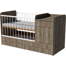Bogi kombi kiságy 120x60-as Gesztenye színben Bogi kombi kiságy 120x60-as Gesztenye színben