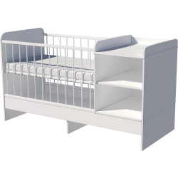 Lili kombi kiságy 120x60-as Fehér színben Lili kombi kiságy 120x60-as Fehér színben