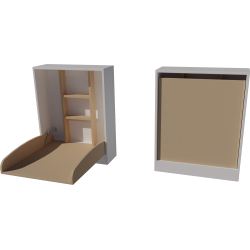 Falra szerelhető pelenkázó 66x83x84 méretben. Fehér-cappuccino színben Falra szerelhető pelenkázó 66x83x84 méretben. Fehér-cappuccino színben