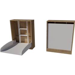 Falra szerelhető pelenkázó 66x83x84 méretben. Világos sonoma-fehér színben Falra szerelhető pelenkázó 66x83x84 méretben. Világos sonoma-fehér színben