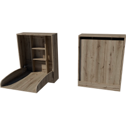 Falra szerelhető pelenkázó 66x83x84 méretben. Gesztenye színben Falra szerelhető pelenkázó 66x83x84 méretben. Gesztenye színben