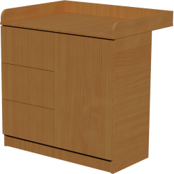 Peti pelenkázó 90x40x85-ös méretben. Bükk színben Peti pelenkázó 90x40x85-ös méretben. Bükk színben
