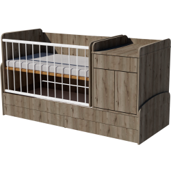 Ringatható Bogi kombi kiságy 120x70-es Gesztenye színben Ringatható Bogi kombi kiságy 120x70-es Gesztenye színben