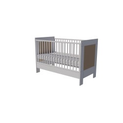 Zora kiságy 120x60-as Fehér-cappuccino színben Zora kiságy 120x60-as Fehér-cappuccino színben