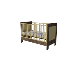 Zora kiságy 120x60-as Sötét sonoma-vanília színben Zora kiságy 120x60-as Sötét sonoma-vanília színben
