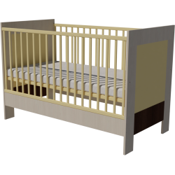 Zora kiságy 140x70-as Nyír-vanília-mokka színben Zora kiságy 140x70-as Nyír-vanília-mokka színben