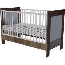 Zora kiságy 140x70-as Sötét sonoma-fehér-desmond színben Zora kiságy 140x70-as Sötét sonoma-fehér-desmond színben