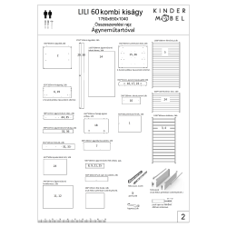 -ÚJ- Lili Kombi kiságy ágyneműtartóval összeszerelési rajz